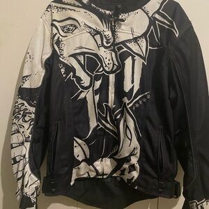 Black and White Graphic Jacket